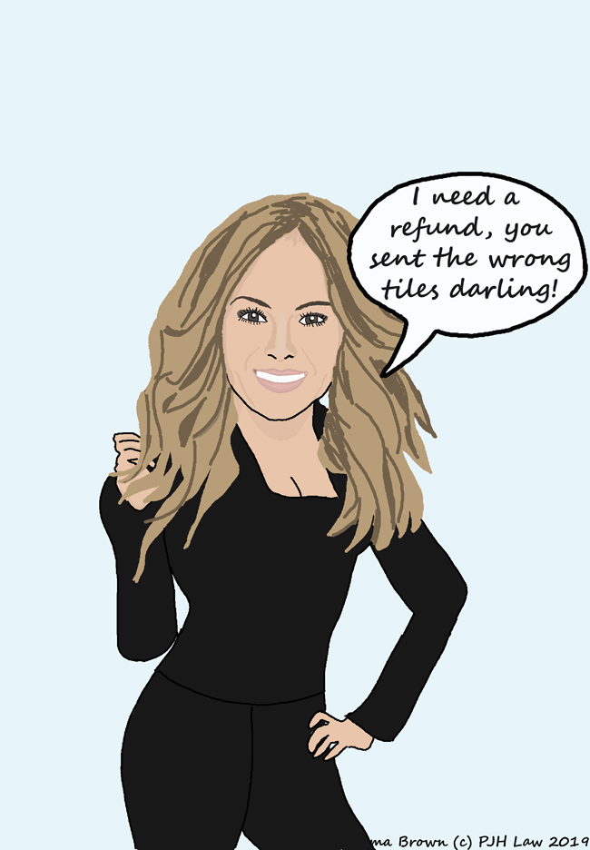 Lighter Side of the News – Tile Supplier Sack Employee for Customer Service Row with Amanda Holden