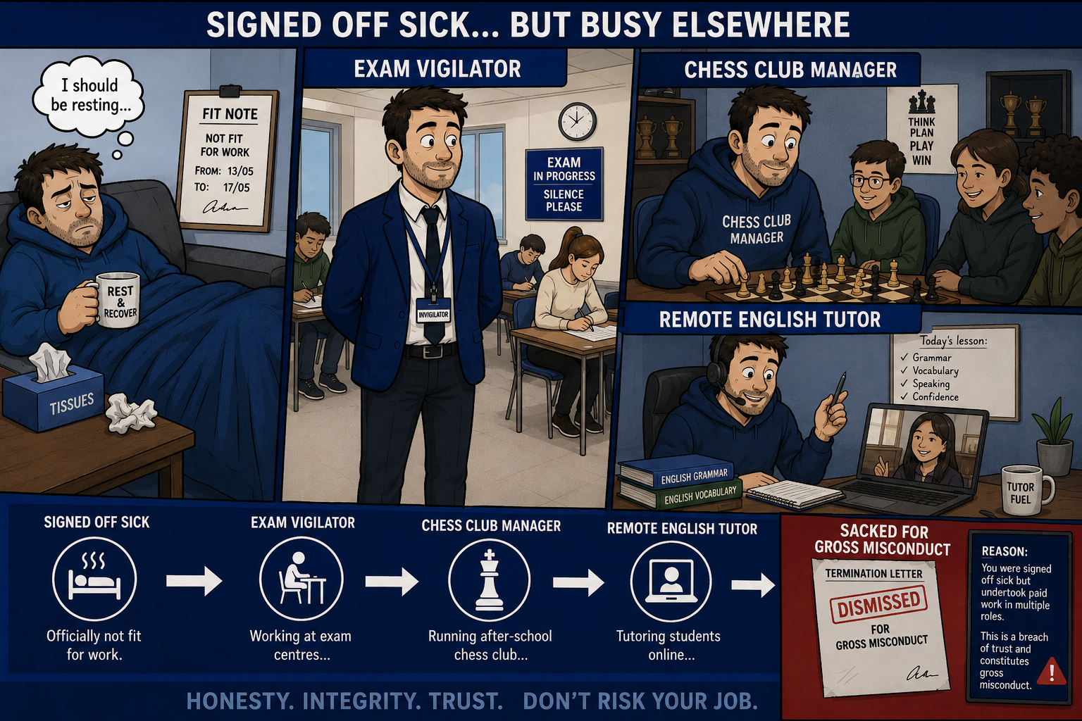 Lindsay V London Borough of Newham – Can you work a second job whilst signed off sick?
